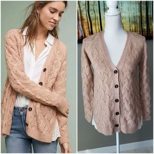 Anthropologie Lili's Closet Andover Laced Cardigan